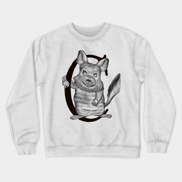 chinchilla Crewneck Sweatshirt by msmart